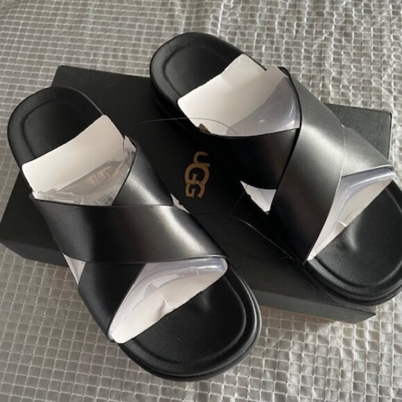 UGG WAINSCOTT MEN  LEATHER SANDALS SIZE 11
